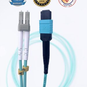 Câble Fibre Optique MPO Femelle vers 4 LC/UPC Duplex 8 Fibres OM3 Multimode 50/125um Câble Breakout (Ref:6782)