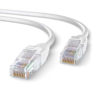 Elfcam® – Câble Ethernet Cat 6, Rond Câble Réseau LAN WAN, Cat6 26AWG, 1Gbps avec Connecteurs RJ45 Haute Qualité(Noi…