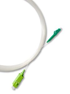 Elfcam® – Câble Fibre Optique SC/APC à LC/APC Invisible/Transparent, Fibre Optique Monomode 125µm OS2, Gaine en Nylo…