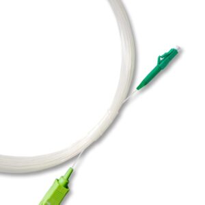 Elfcam® – Câble Fibre Optique SC/APC à LC/APC Invisible/Transparent, Fibre Optique Monomode 125µm OS2, Gaine en Nylo…