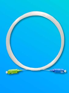Elfcam® – Câble Fibre Optique SC/APC à SC/UPC Invisible/Transparent pour Freebox, Fibre Optique Monomode 125µm OS2, …