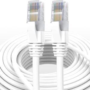 Elfcam® – Cat7 Câble Réseau Ethernet, Câble Rond avec Connecteurs RJ45, Cuivre Pur, Paire Torsadée Blindée STP, Haut…