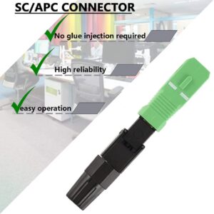 Connecteur Rapide Fibre Optique SC/APC Monomode Simplex (Ref:2395)