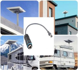 Elfcam – Adaptateurs de Câble Ethernet vers RJ45 Connecteurs pour Starlink Gen 3G /Mini, Coupleur de Réparation d&rs…