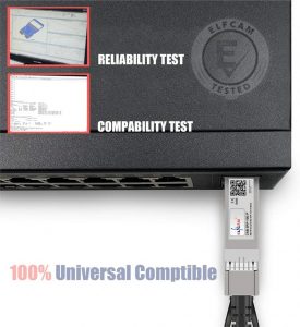 Elfcam® – Câble Fibre Optique 25Gbit/s OM3 SFP28 à SFP28 AOC Câble(REF:13657)