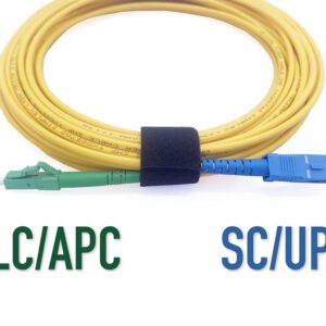 Elfcam® – Câble à Fibre Optique LC/APC à SC/UPC Monomode Simplex, 9/125μm Jarretière Optique LSZH (REF: 19464)