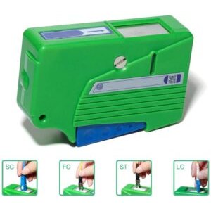 Boîte de Nettoyage de Fibre Optique, Nettoyeur de Connecteur de Fibre Optique SC FC St LC E2000 MPO MTP MTRJ MU, Plus de 5…