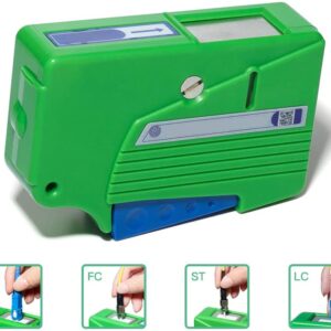 Boîte de Nettoyage de Fibre Optique, Nettoyeur de Connecteur de Fibre Optique SC FC St LC E2000 MPO MTP MTRJ MU, Plus de 5…