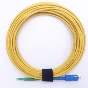 Elfcam® – Câble à Fibre Optique LC/APC à SC/UPC Monomode Simplex, 9/125μm Jarretière Optique LSZH (REF: 19464)