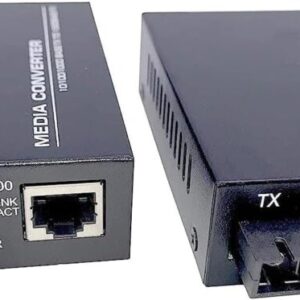 Convertisseur Fibre Ethernet Équipé avec 1,25G SFP (Mini-GBIC), 1 Port SC+1 Port RJ45 , avec Fibre Optique SC Monomode Por…