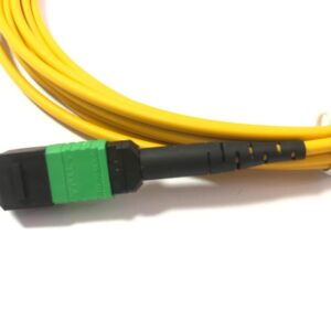 Elfcam® – Câble Fibre Optique 12 Fibres MPO/APC Femelle vers MPO/APC Femelle, Polarité de Type B, Monomode OS2 pour …