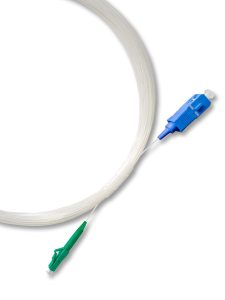 Elfcam® – Câble Fibre Optique LC/APC à SC/UPC Invisible/Transparent, Fibre Optique Monomode 125µm OS2, Gaine en Nylo…