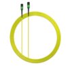 Elfcam® – Cable de Fibra Óptica de 12 Fibras MPO/APC Hembra a MPO/APC Hembra, Polaridad Tipo B, Monomodo OS2 para 40G QSFP+, compatible con Nvidia/Mellanox/Arista/Cisco/HPE/Juniper/Marvell, 100G QSFP28 (Ref: 19322)