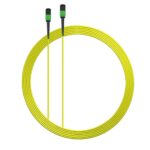 Elfcam® - Cabo de fibra ótica de 12 fibras MPO/APC fêmea para MPO/APC fêmea, polaridade tipo B, monomodo OS2 para 40G QSFP+, compatível com Nvidia/Mellanox/Arista/Cisco/HPE/Juniper/Marvell, 100G QSFP28 (Ref.: 19322)