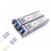Paquete de 2 módulos transceptores de fibra óptica SFP de 1,25 Gbps, LC/UPC OS2 dúplex monomodo (OS2) 1310 nm 10 KM DDM conector de fibra óptica (Ref:6603)