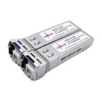 Elfcam - Conjunto de 2 módulos SFP+ bidirecionais de 10 Gb, compatíveis com Freebox Ultra/Delta, TX 1270 nm/RX 1330 nm e TX 1330 nm/RX 1270 nm, com conector de cabo de fibra ótica LC/UPC SM OS2(REF: 16643)