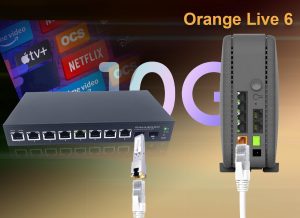 Elfcam® – 10Gb Commutateur Switch Fibre Optique Compatible avec Freebox Ultra, avec 2 Ports 10G SFP+ et 8 Ports 2,5G…