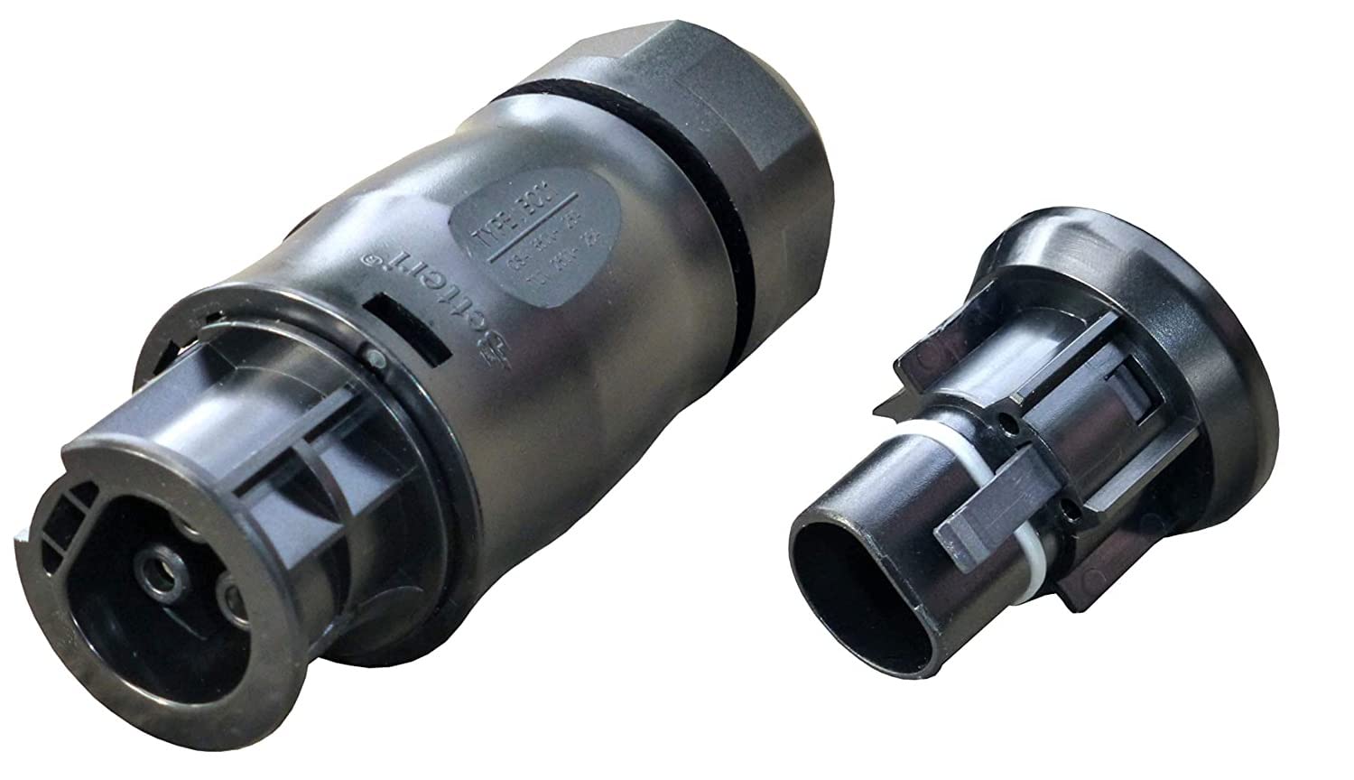 Betteri BC01 Connecteurs Secteur AC (Femelle) avec 3 Broches, et Capuchon de Fermeture Pour micro-onduleur Monophasé avec Connecteurs Betteri BC01