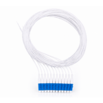 Elfcam - Pigtail de fibra ótica de 12 fibras monomodo simplex LC/UPC 9/125 µm OS2, branco