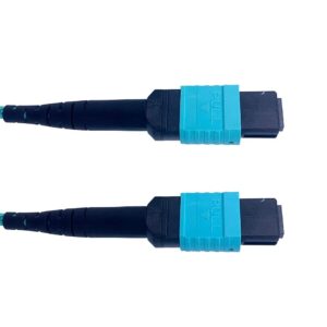 Câble Fibre Optique MPO Femelle à MPO Femelle, Multimode OM3, compatible avec Nvidia/Mellanox/Arista/Cisco/HPE/Juniper/Mar…