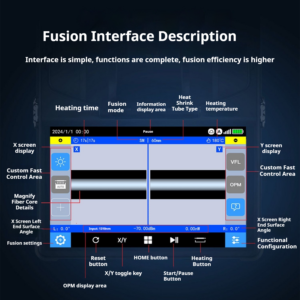 Soudeuse de fibres optiques K7 Pro – Haute précision ≤0,02 dB, écran tactile 5&Prime;, 6 moteurs, batterie 7800 mAh (240 c…