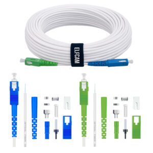 Câble à Fibre Optique SC/APC à SC/UPC OS2 Simplex Blanche (Freebox)(Ref:345)