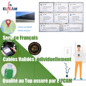 Câble/Rallonge Fibre Optique {Orange SFR Bouygues} – Jarretière Simplex Monomode SC/APC à SC/APC OS2- Blindage et Co…