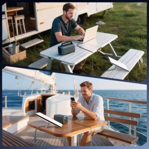 Elfcam – 3-en-1 Câble pour Starlink Mini – Alimentation USB-C + Starlink Mini Standard, Connecteur RJ45 CAT6 Standar…