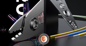 Elfcam® – Pince à Dénuder Ergonomique 3 Coupes, Pince 3 en 1 pour Dénuder et Décaper pour Fibre Optique de 125 um à …