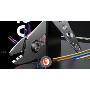 Elfcam® – Pince à Dénuder Ergonomique 3 Coupes, Pince 3 en 1 pour Dénuder et Décaper pour Fibre Optique de 125 um à …