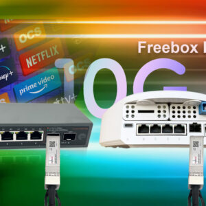 10Gb SFP+ en RJ45 Compatible avec Cisco SFP-10G-TS et Freebox Ultra, 10Go SFP+ Module de Transceiver (10Gbase-T), Jusqu&rs…