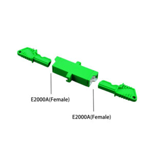 Adaptateur à Fibre Optique Câble Monomode Simplex E2000/APC Female à E2000/APC Female, Lot de 1