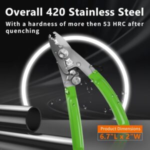 Elfcam® – 4 Coupes en 1, Pince à Dénuder et Ciseaux Kevlar pour Fibre Optique, FTTH Outil Professionnel pour Technic…