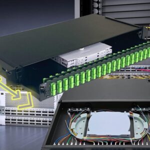 Elfcam® – Tiroir Optique 48 Ports SC Simplex OS2 Équipé de 24T SC APC Monomode Duplex, Installation dans Tous Les Ra…