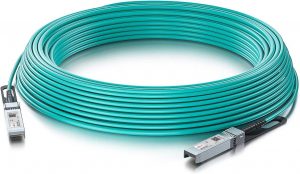 Elfcam® – Câble Fibre Optique 100Gbit/s OM3 QSFP28 à QSFP28 AOC Câble (Ref: 24965)