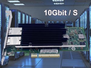 10Gb Carte Réseau PCIe en RJ45 Compatible avec Freebox Ultra et Orange Livebox 6, 10Go PCI Express x8 LAN Adapter pour Win…
