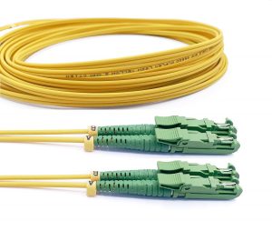 Elfcam® – Câble à Fibre Optique E2000/APC à E2000/APC Monomode Duplex 9/125μm Jarretière Optique LSZH (Ref:21258)