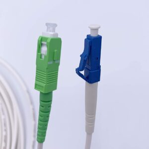 Câble à Fibre Optique SC/APC à LC/UPC OS2 Simplex Blanc (Ref:3665)