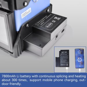 Elfcam® – Soudeuse Fibre Optique S10 Pro, Cœur à Cœur, avec 6 Moteurs et Kit Outils et Accessoires Mis à Jour, pour …