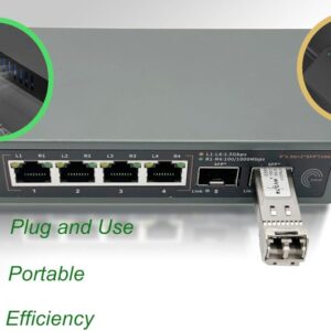 Elfcam® – 10Gb Commutateur Switch Fibre Optique Compatible avec Freebox Ultra, avec 2 Ports 10G SFP+ et 4 Ports 2,5 …