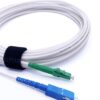 Elfcam® – Cable de Fibra Óptica LSZH Monomodo LC/APC a SC/UPC Simplex 9/125μm, Blanco (REF: 18705)