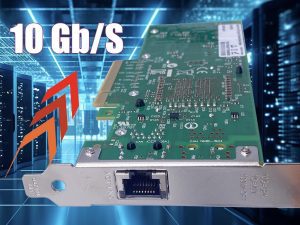 10Gb Carte Réseau PCIe en RJ45 Compatible avec Freebox Ultra et Orange Livebox 6, 10Go PCI Express x8 LAN Adapter pour Win…