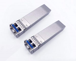Elfcam – Lot de 2, 10Gb SFP+ Module de Transceiver à Fibre Optique, Connecteur LC/UPC Duplex Singlemdoe (OS2),10GBase-LR S…
