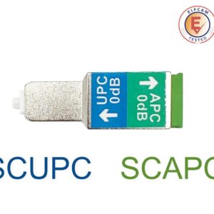 Elfcam® – Adaptateur à Fibre Optique Câble Monomode Simplex SC/APC Female à SC/UPC Male, Lot de 1 (Ref: 18179)