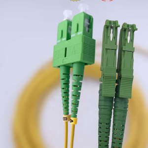 Elfcam – Câble à Fibre Optique E2000/APC à SC/APC,Monomode Duplex, Jarretière Optique 9/125μm OS2 2.0mm G652D LSZH, …