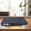 Switch Gigabit Ethernet de 8 Puertos SFP y 8 Puertos Ethernet 10/100/1000Mbps, Plug & Play No Administrado, Metal Robusto (8 Puertos SFP) (Ref:7519)
