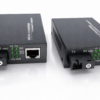 Convertisseur Fibre Ethernet Équipé avec 1,25G SFP (Mini-GBIC), 1 Port SC+1 Port RJ45 , avec Fibre Optique SC Monomode Ports, Jusqu’à Une Distance de 20km(Lot 2) (Ref:1222)