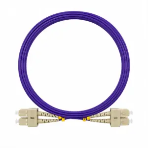Elfcam® – OM4 SC/UPC zu SC/UPC Multimode-Duplex-Glasfaserkabel, 50/125 µm 2,0 mm LSZH-Glasfaserkabel (Ref: 19135)