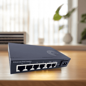 PoE Ethernet Switch avec 2 Ports Uplink Gigabit Ethernet 10/100/1000Mbps, Plug &Play Non Géré, Métal Robuste (4 Ports P...