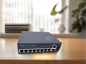 PoE Ethernet Switch avec 2 Ports Uplink Gigabit Ethernet 10/100/1000 Mbps, Plug & Play Non Géré, Métal Robuste (8 Ports...